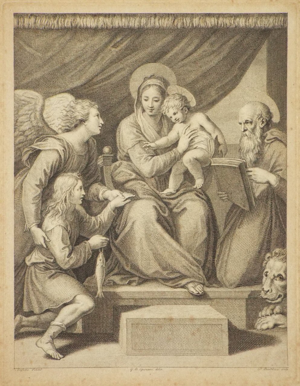 Print - (Madonna & Child) - Bartolozzi